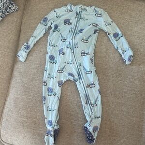 Posh Peanut Blue Baby Construction Zippy 0-3 months